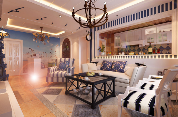 家裝效果圖－地中海風格客廳裝修設計圖片1.png