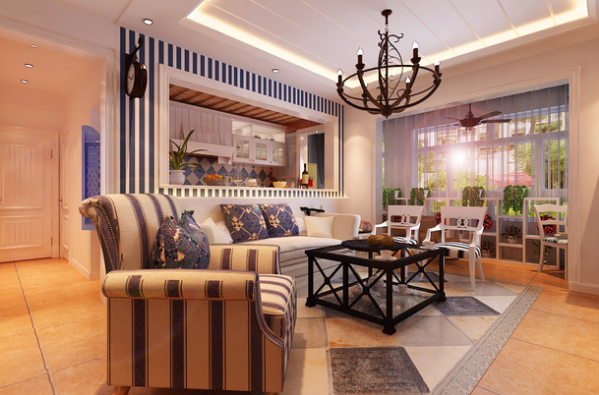 家裝效果圖－地中海風格客廳裝修設計圖片2.png