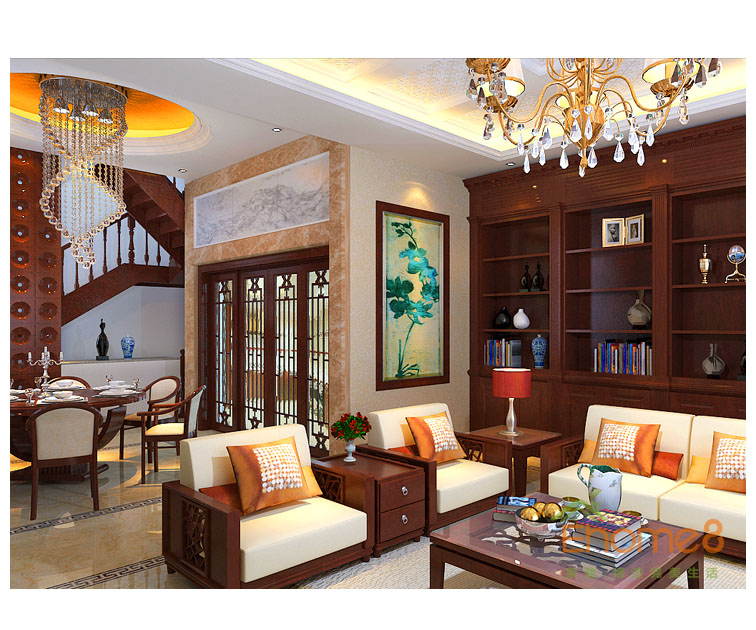 大美天第躍層客廳效果圖2