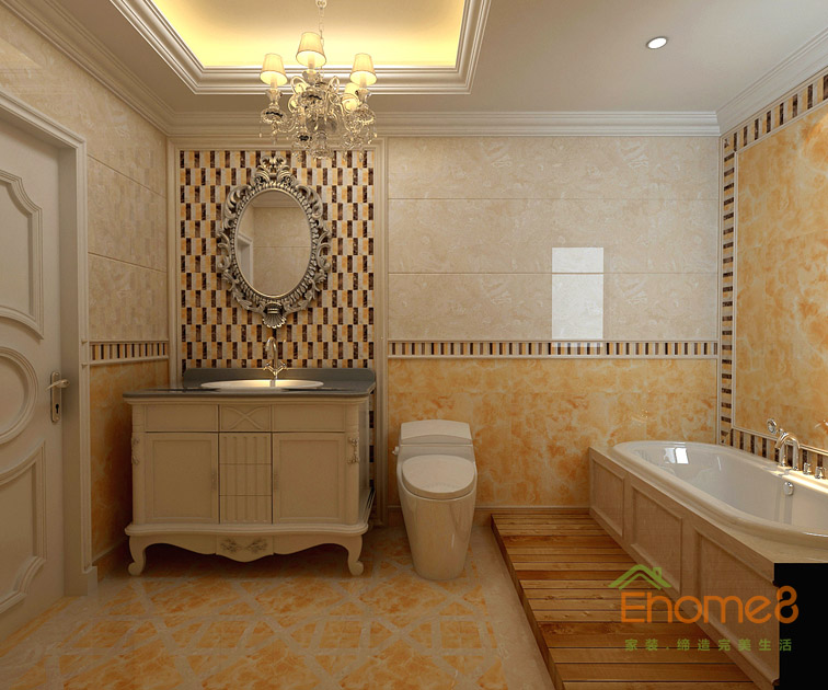 東郡地中海風格138平米衛生間裝修效果圖3