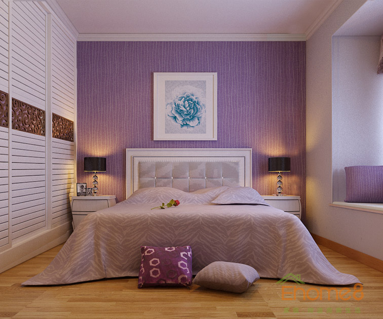 67㎡兩房一廳法式風(fēng)格女兒房裝修效果圖