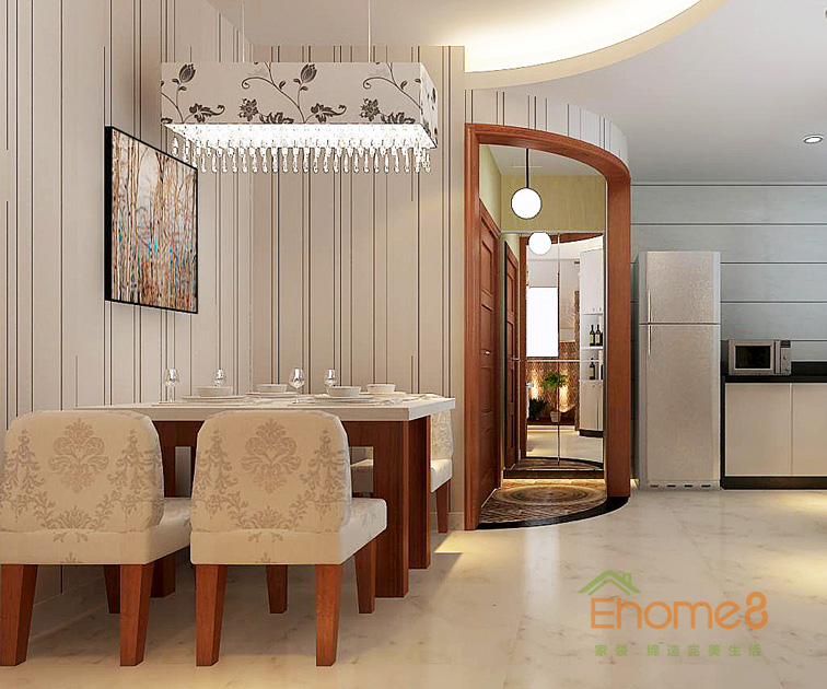 128㎡躍層美式風(fēng)格餐廳裝修效果圖96