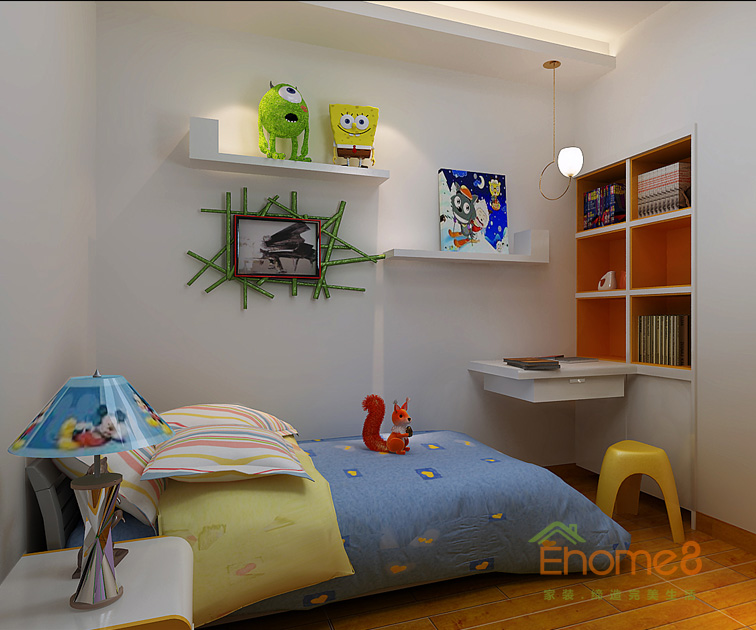 128㎡躍層美式風(fēng)格兒童房裝修效果圖