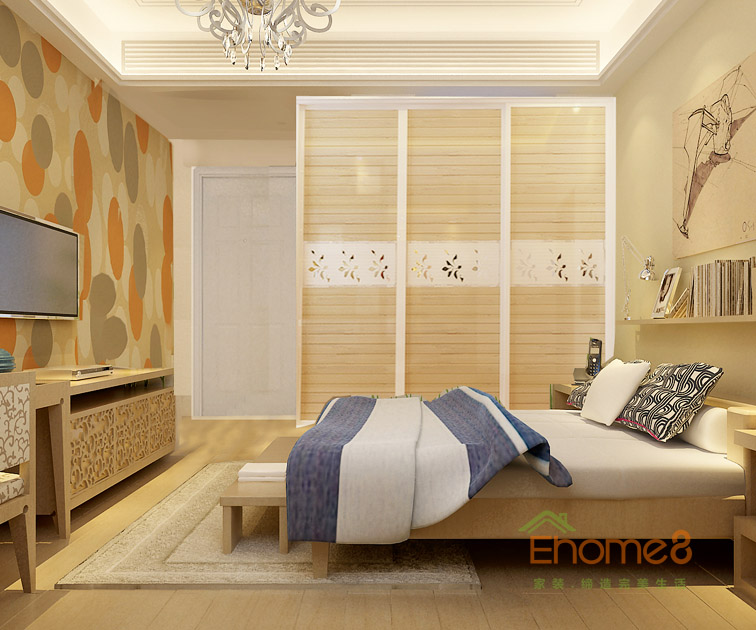 72㎡兩房一廳現(xiàn)代風(fēng)格次臥裝修效果圖6