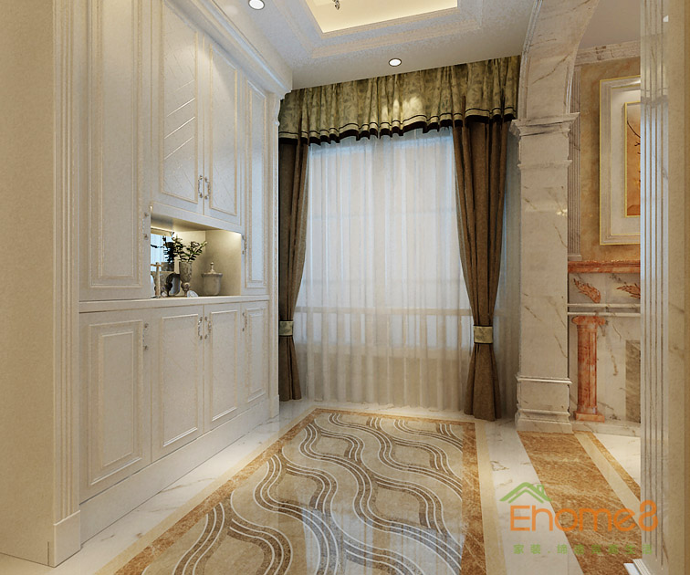 112㎡三房一廳歐式風(fēng)格玄關(guān)裝修效果圖33.jpg