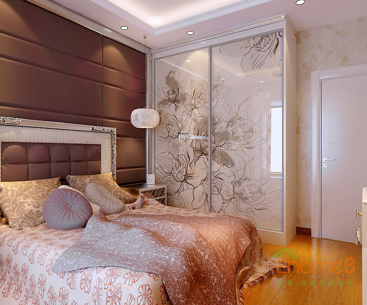102㎡三房一廳法式風格臥室裝修效果圖